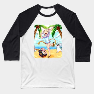 Shiron Swimsuit Baseball T-Shirt